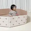 PVC  Cute Toddler Baby Infant Folding Ball Pit Pool Smooth Surface Wave Ball Pool Adorable   for Kids 4