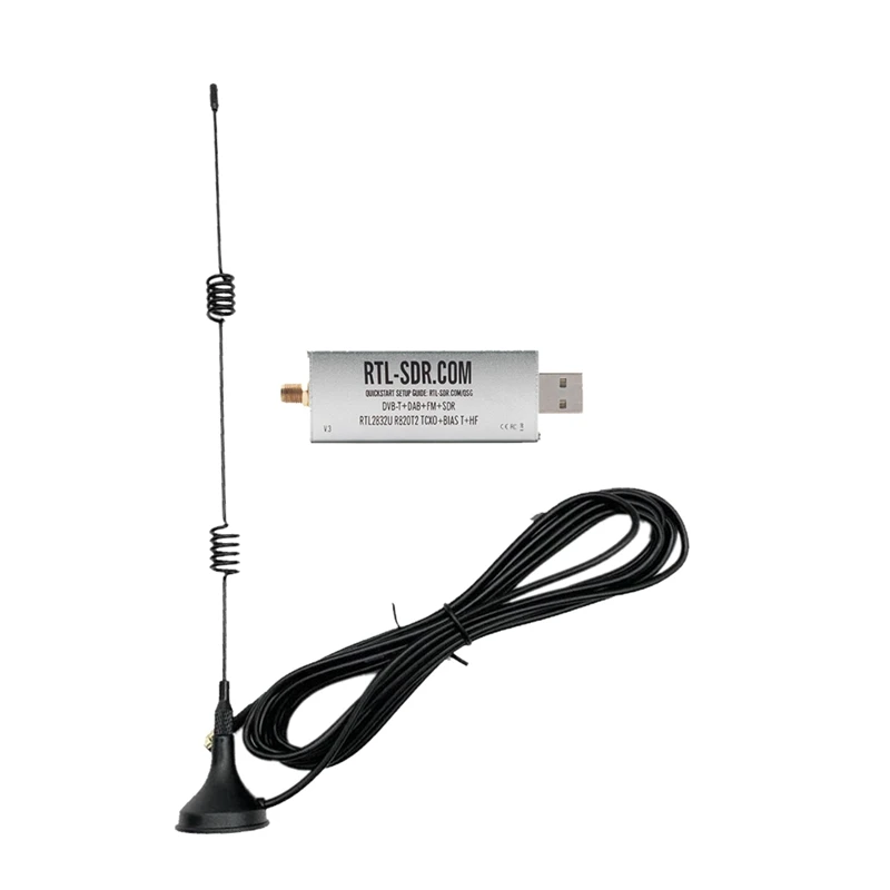 

Receiver For RTL-SDR BLOG V3 R820T2 TCXO Receiver+Antenna HF Biast SMA Software Defined Radio 500Khz-1766 Mhz Up To 3.2 Mhz