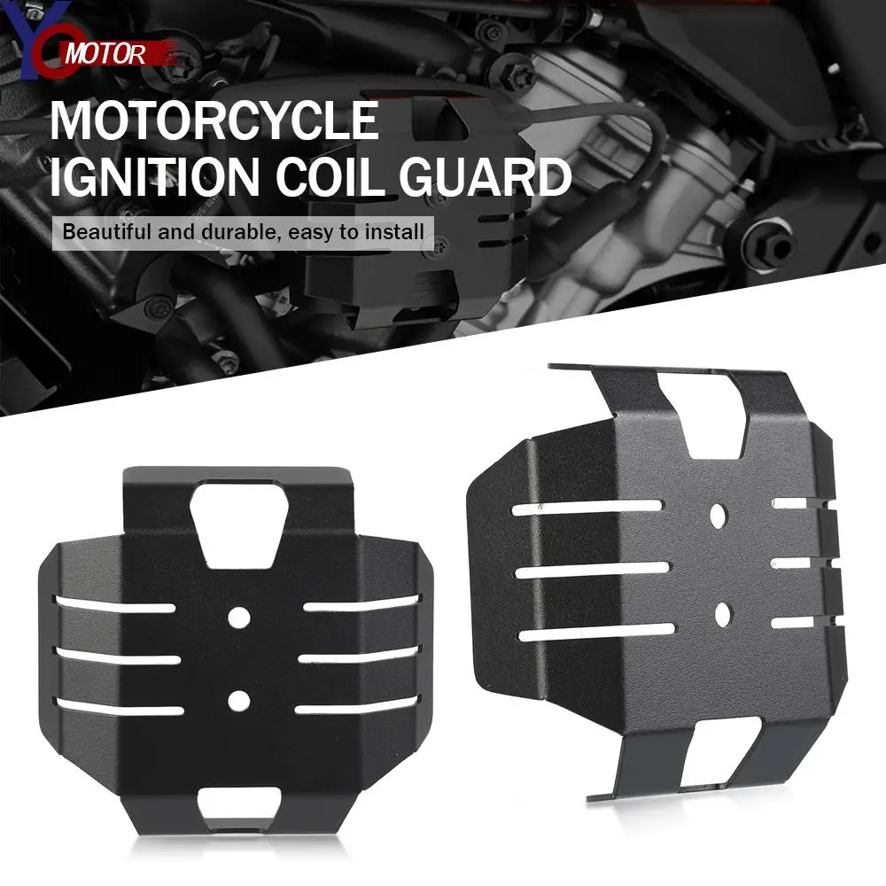 

Motorcycle Accessories Ignition Coil Guard Aluminium Black Igniter Protection For Pan America 1250 / Special1250 2021 2022 2023