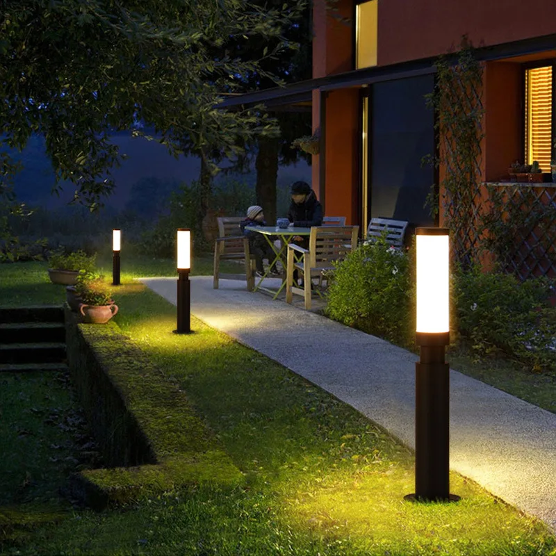 LED Lawn Light 110V 220V Waterproof IP65 Outdoor Simple Modern Street Lamp For Garden Path Landscape Park Courtyard Lighting