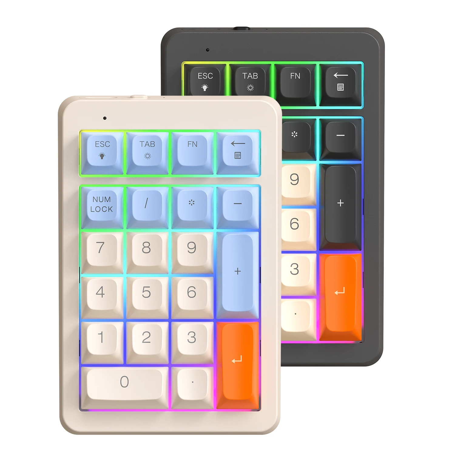 M21 21키 무선 숫자 키패드 블루투스 2.4G 듀얼 모드 Type-C 충전 디지털 패드