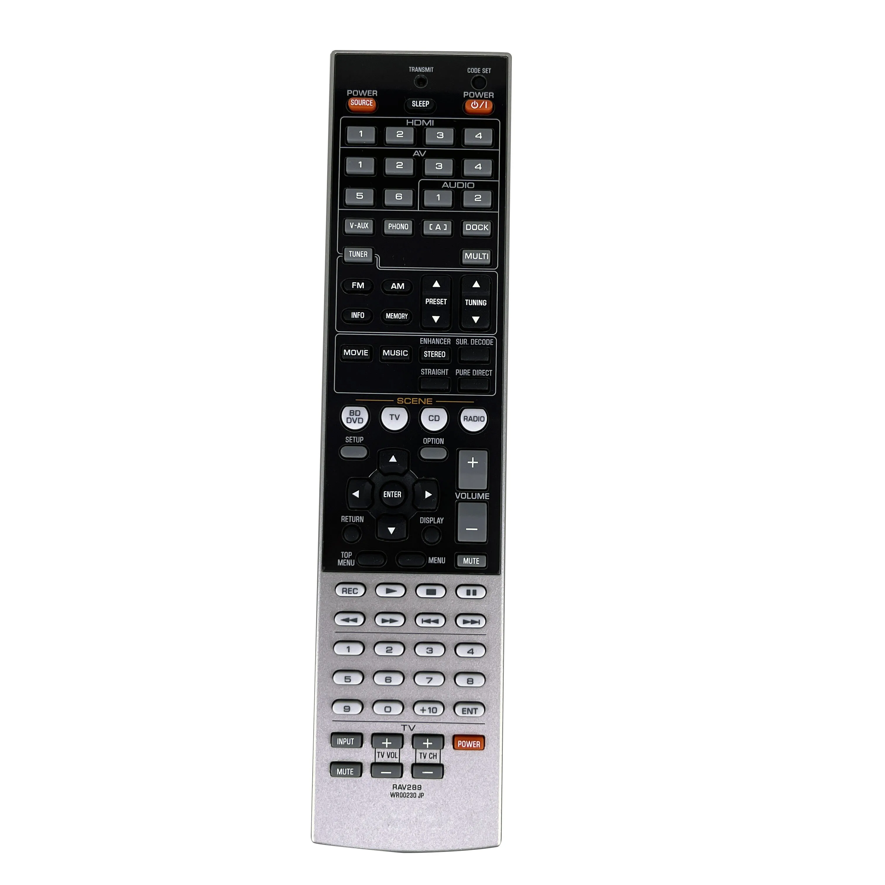 Nuovo Originale Originale Rav289 Wr00230 Jp Per Yamaha Tv Ricevitore Av Telecomando Ax-V765 Rav286