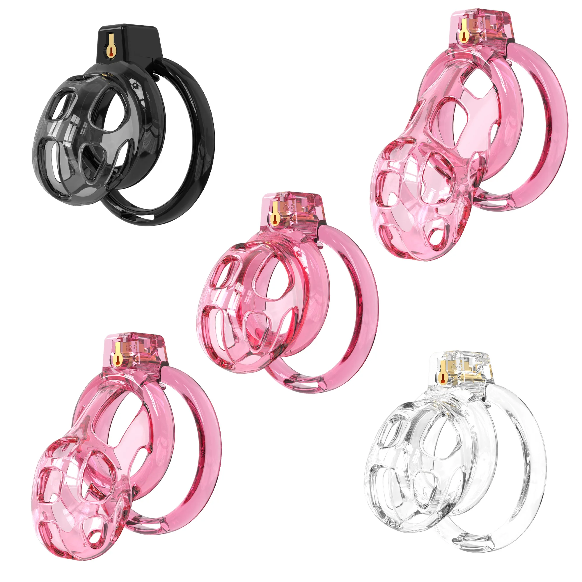 Cock Ring Cobra Upgrade Silicone Cock Cage Concealed Lock Chastity Device With 6 Penis Rings Adult Sex Toys for Man 18+ Sex Shop