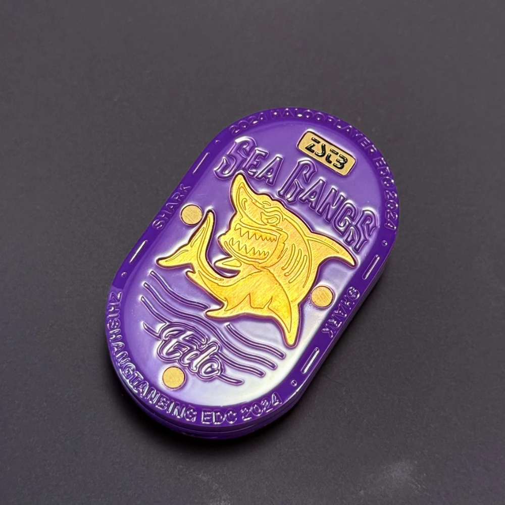 サメEDC-ストレートスライダー,ダブルデッキ回転,クリエイティブ