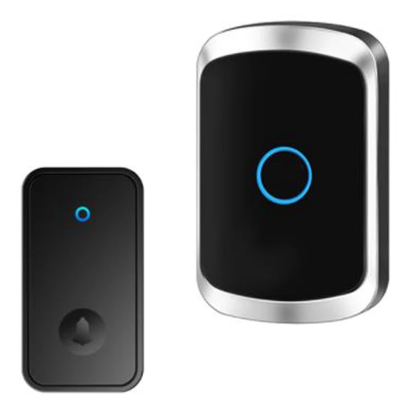 

Автономный водонепроницаемый беспроводной дверной звонок, ночная версия, домашний беспроводной дверной звонок с европейской вилкой, 1 комплект