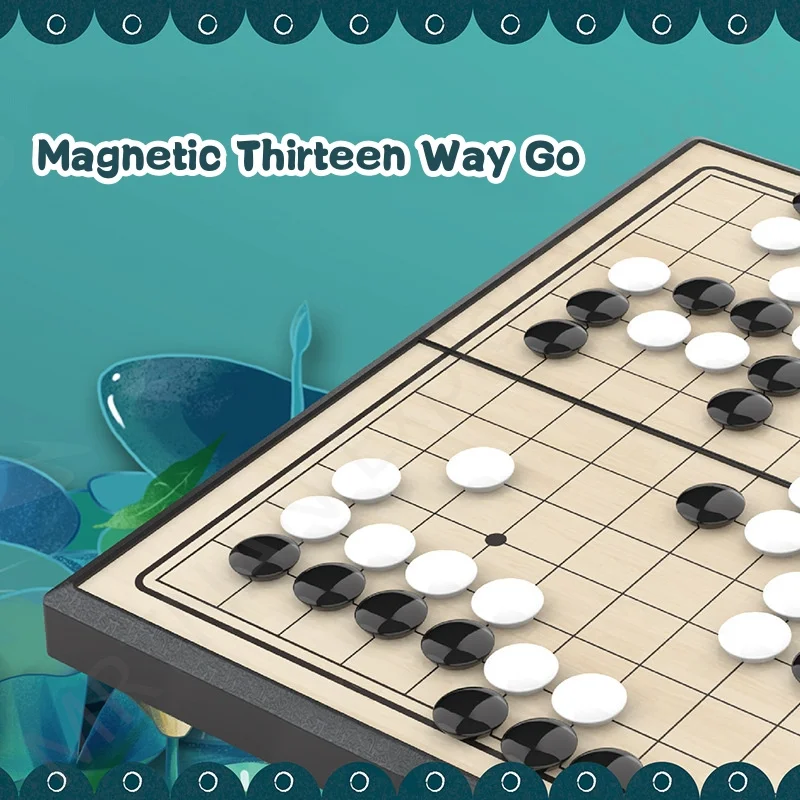 

Parent Child Toys Magnetic Gomoku Small Classic Children Go Board Game Entertainment Student Folding Portable Backgammon Durable