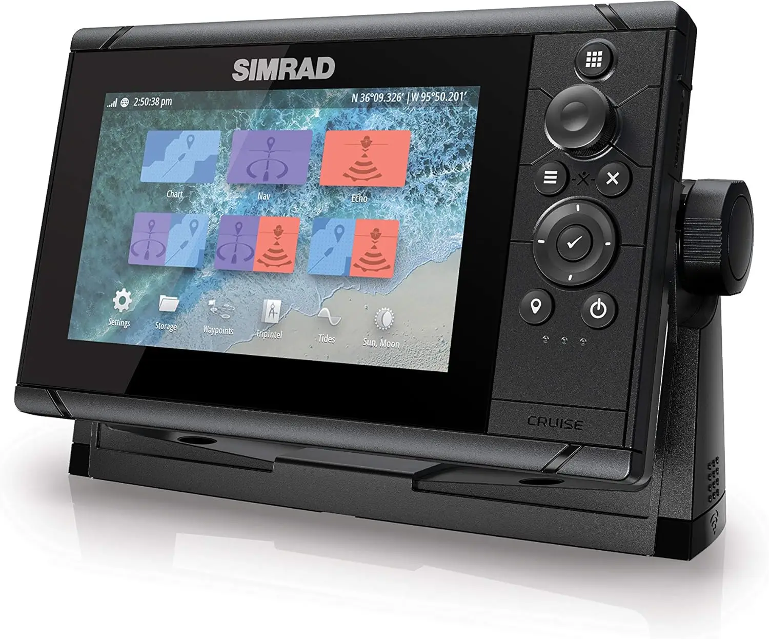 7-7-inch GPS Chartplotter with 83/200 Transducer, Preloaded C-MAP US Coastal Maps