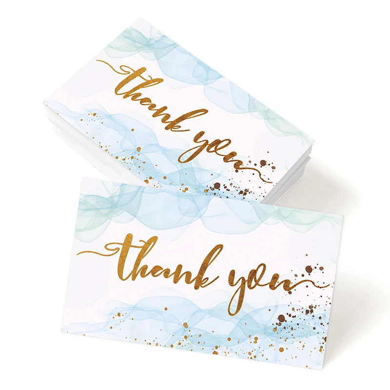 Thank You Cards 50pc Gift Packaging Commercial Decoration Label Small Business Supplies