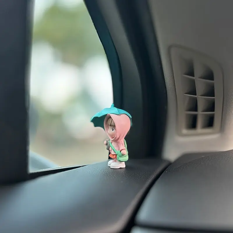 차량용 별빛 LED 인테리어 라이팅, 앰비언트 프로젝터 및 USB 장식, 야간 홈 장식을 위한 갤럭시 조명 레이저 분위기 8 귀여운 우비 우산 소년 소녀 인형, 작은 장식, 데스크탑 장식, 인형 액세서리, 어린이 장난감 선물, 마이크로 조경
