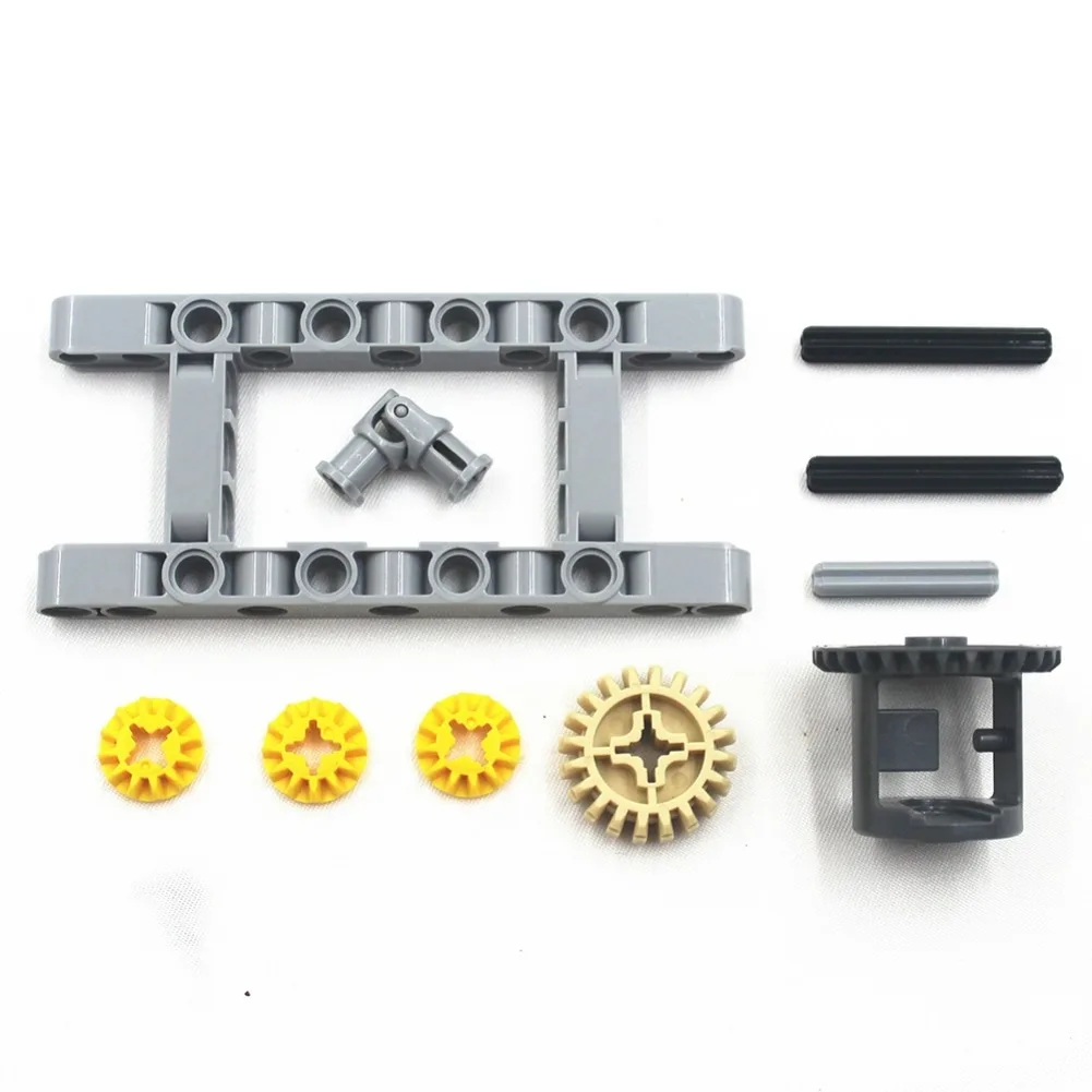 MOC Suspension Educational Kit Building Block Technical 29pcs/10pcs Differential GearBox Pack Brick Compatible Legoeds
