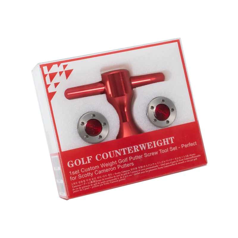 1 Set Golf Putter Weights 5g/10g/15g/20g/25g/30g/35g/40g 2pcs with Red Wrench Kit Replace for Titleist Scotty Cameron Putter 4
