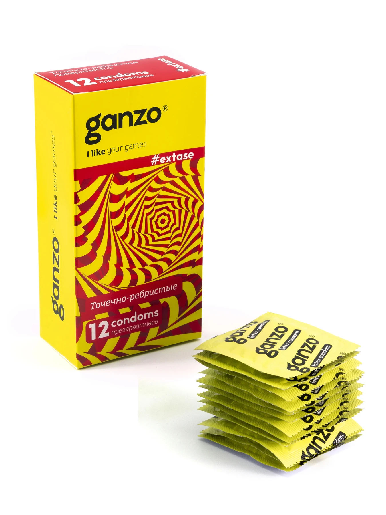 Condoms point-ribbed Ganzo Extase (12 PCs.) | Красота и здоровье