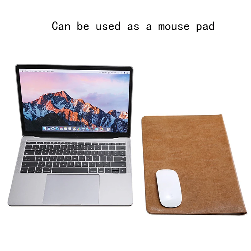 MacBook Air 13 M2 et M1 étui cuir MacBook Air 15 pouces manche marron Crazy  Horse cuir feutre MB Air 13 housse MacBook Pro 16 ordinateur portable -   France