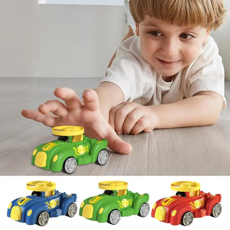 

Cartoon Push Back Car Toy Early Educational Press Inertia Vehicle Launcher Push Car Toy Birthday Gift For Kids Age 3 And Above