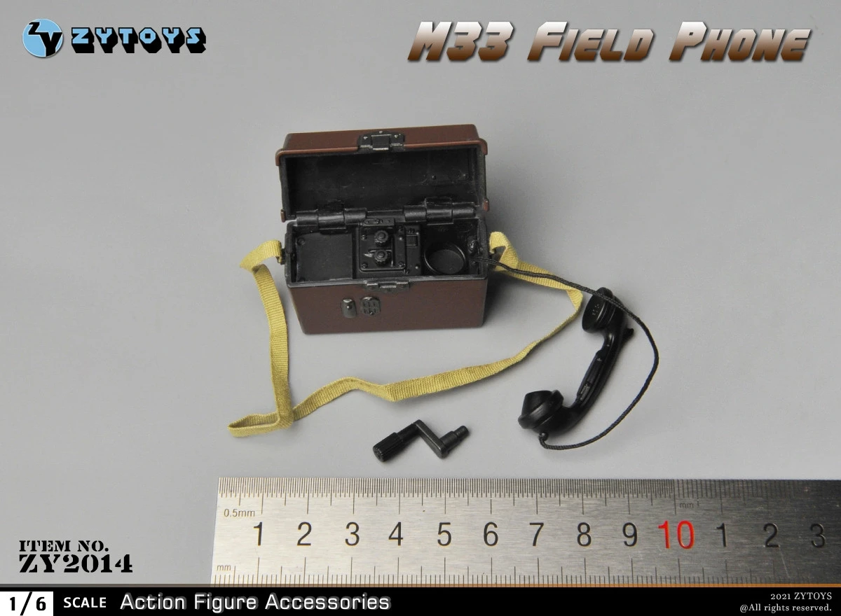 Zytoys 1/6 Scale Wwii M33 Field Telephone Plastic Model For 12 Inch ...