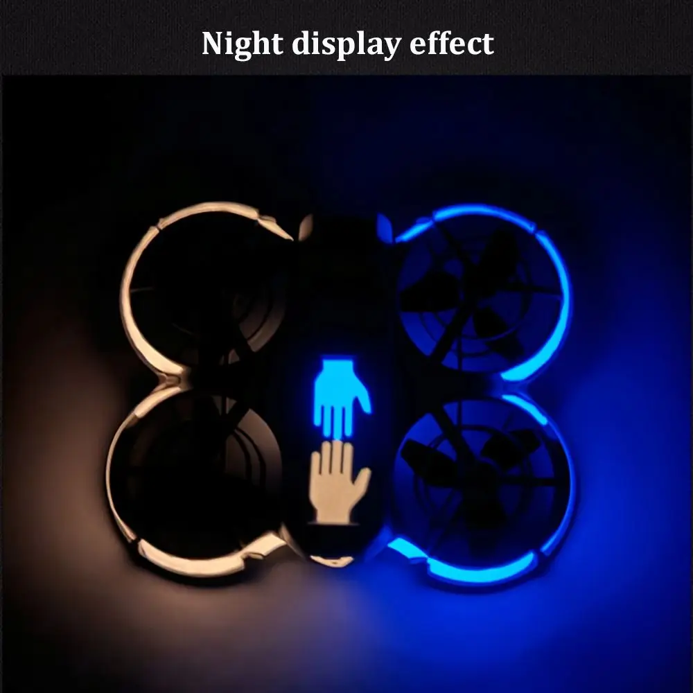 PVC Sticker Cool Skin Night Flight Fluorescent Color Sticker Increase Flight Safety Aerial Camera Accessories for DJI Neo