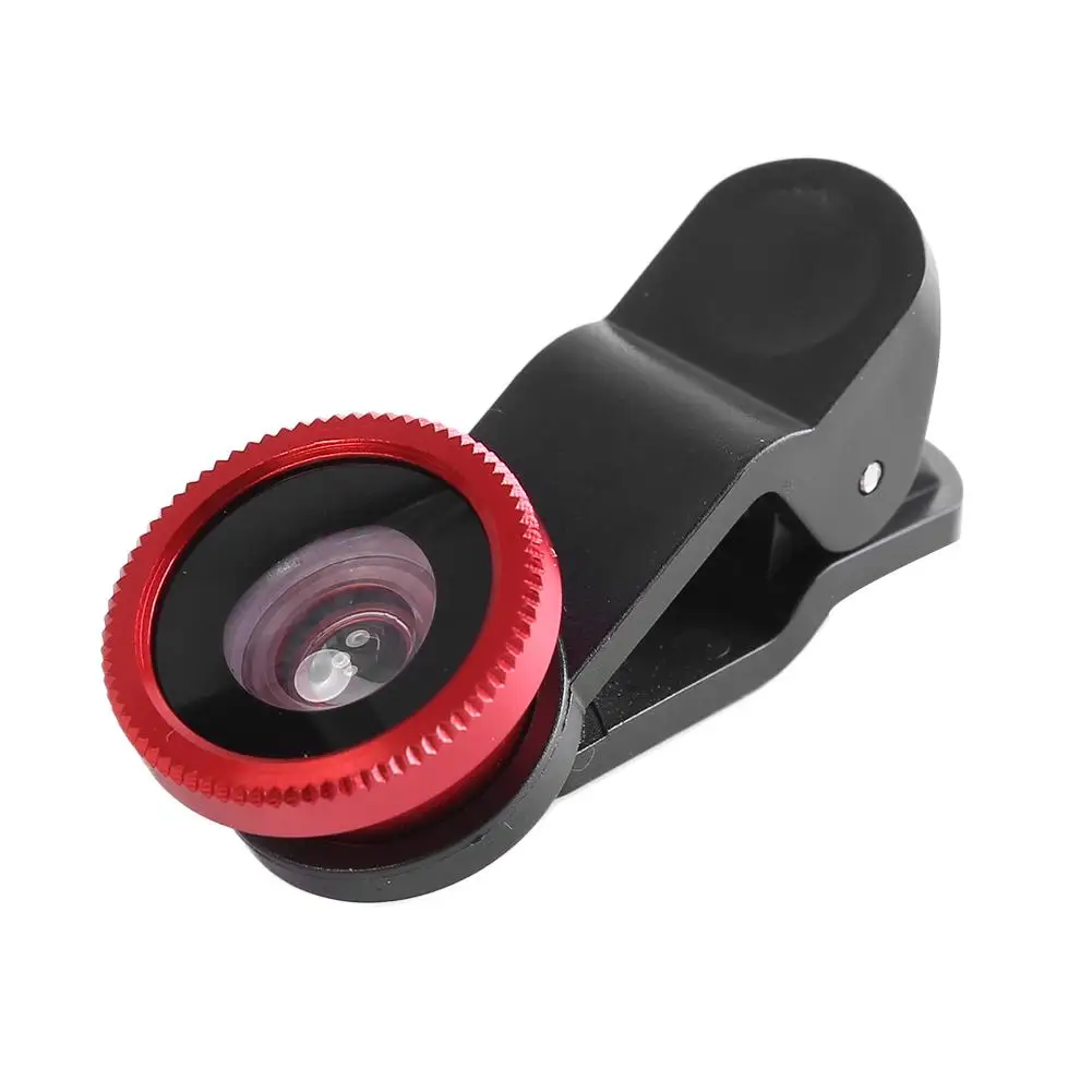 mobile phone lens kit Multifunction 3-in-1 wide-angle macro lens fisheye camera kit mobile phone lens fisheye clip 0.67x for all iPhone Samsung phones mobile phone camera lens Lenses