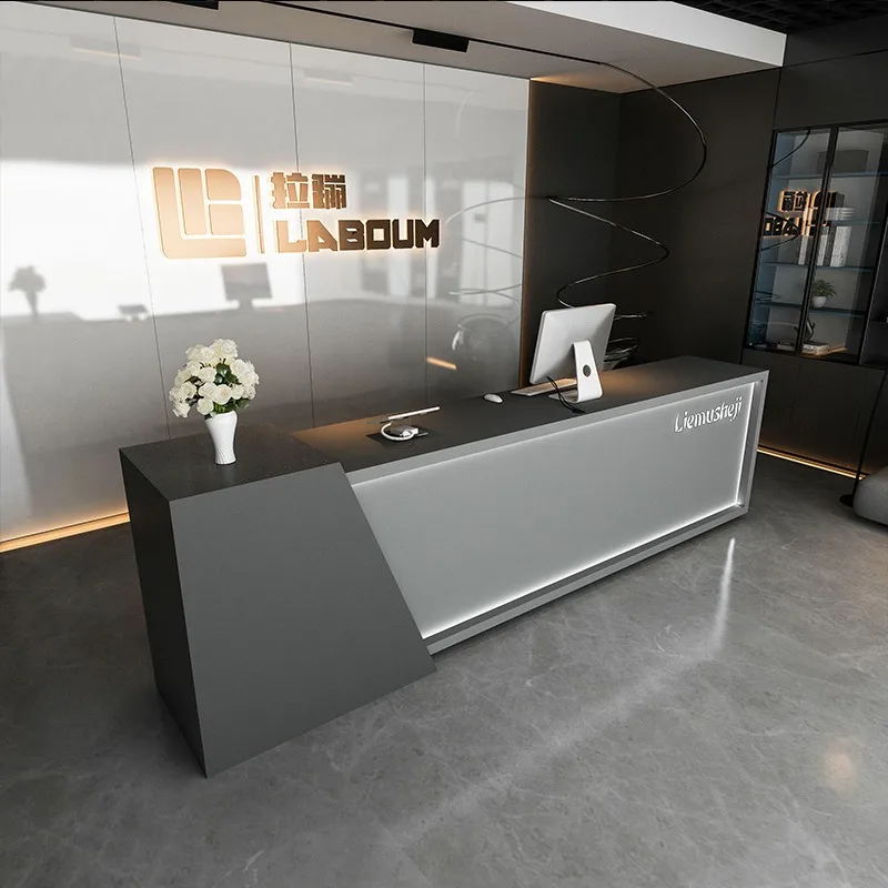 Modern Front Reception Desks Office School Simple Restaurant Reception Free Church Pulpits Luxury Mostrador Negocio Furniture nike sunray adjust 6 boy free school dx5545 001