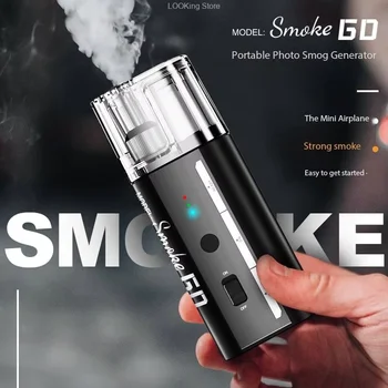 LENSGO Smoke GO 30W Macchina del Fumo Portatile, Effetto Fumo a Ghiaccio Secco per Riprese Video Brevi