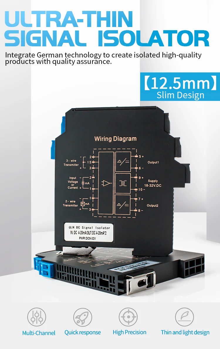 入力4-20mAアナログ信号アイソレータ4-20mA 0-10V 0-5V 1-5V DC24V 1入力2出力(Output 4-2 高精度アナログ信号アイソレータ  1-5Vから0-10V 4-20mA DC24V 1-5V 1イン1出力(0-5V出力) 信号アイソレーター DC 電圧絶縁トランスミッター 0-10V  高直線性信号コンバーター 1 ... 0-5V～4-20mA 0-10V DC 24Vアナログ信号アイソレータ 1入力1出力(0-20mA Output)