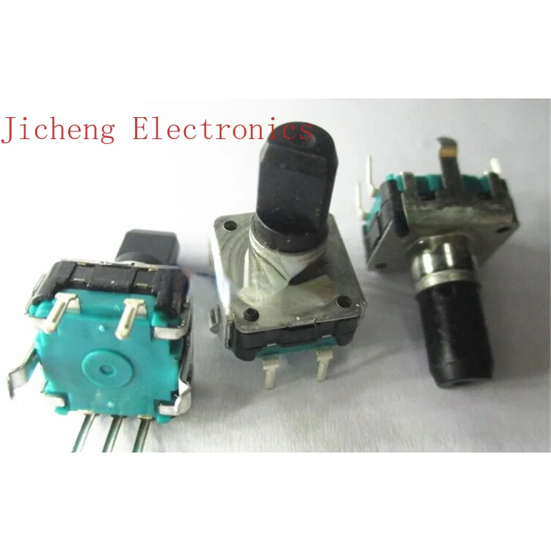 

10PCS Imported EC12 Vehicle-mounted Audio Encoder With Switch 24 Positioning Number Pulse Shaft Length 15MM 5 Feet