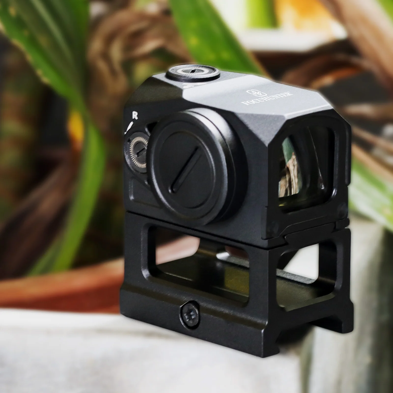 FOCUHUNTER Green Dot Optic 1500g Shockproof Level 1x19mm Green Sight Motion Sensor Shake Awake Telescopic Sight