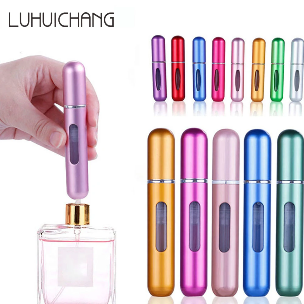 Perfume Bottle 8Ml/5Ml Mini Refillable with Spray Pump