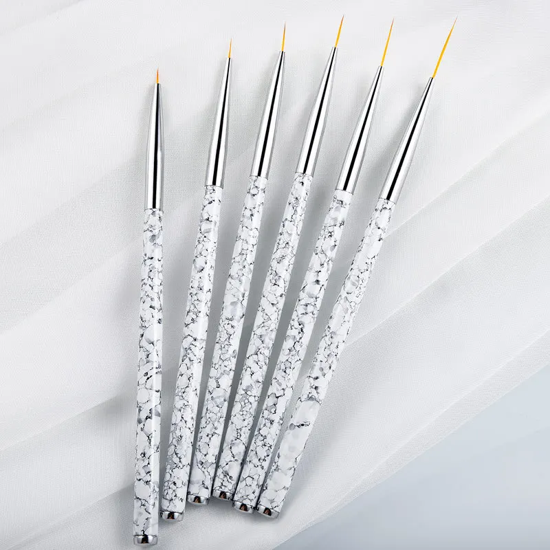 

3pcs Neon Water Activated Eyeliner Colorful Eye Makeup Nail Art Thin Liner Brush Set