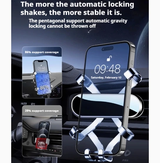 Auto-Handyhalterung für Toyota C-HR CHR Izoa 2021 2022, Auto-Styling-Halterung, GPS-Ständer, drehbare Unterstützung, mobiles Zubehör – Detail 4