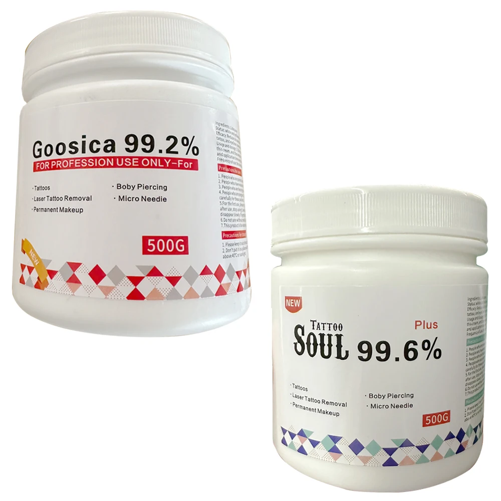 New Original 99.6% SOUL 99.2% Goosica Microneedle Tattoo Cream Permanent Makeup Repair Gel Tattoo Cream Auxiliary Supplies 500g