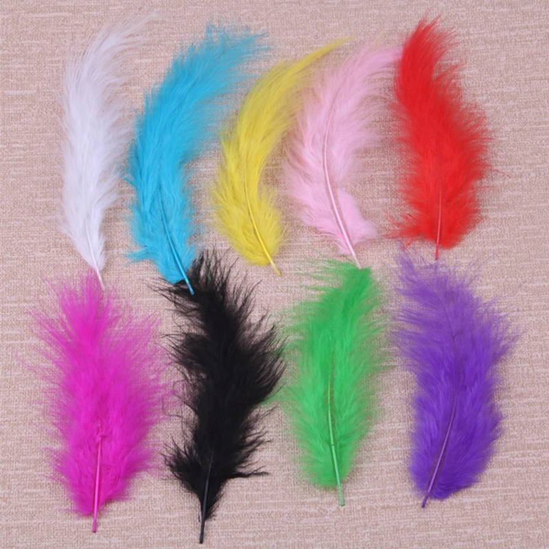 100Pcs/Lot Marabou Turkey Feathers for Decoration Crafts Feather ...