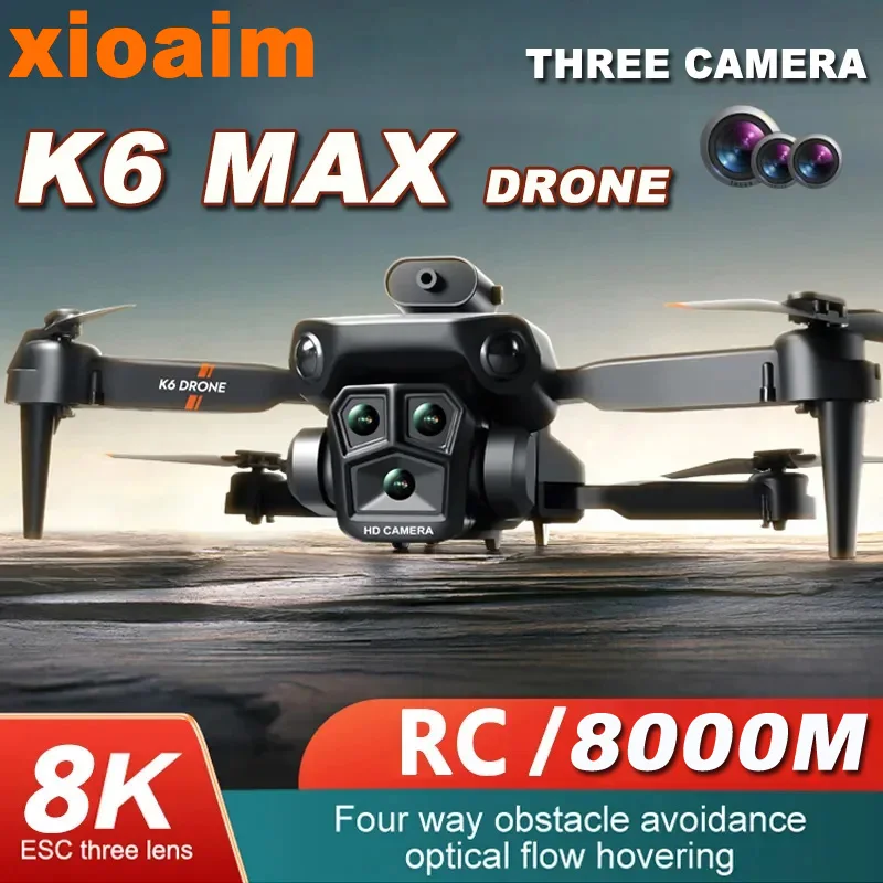 Квадрокоптер Xiaomi MIJIA K6 Max, 8K, GPS, широкоугольный, оптический поток, обход препятствий, 5000 м
