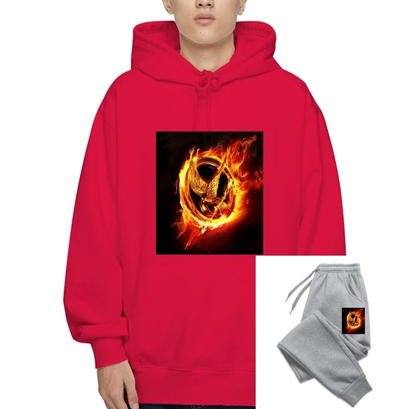

Men Outerwear The Hunger Games Fashion Outerwear Black t-Sweatshirt Hoodies novelty Sweatshirt Hoodie women