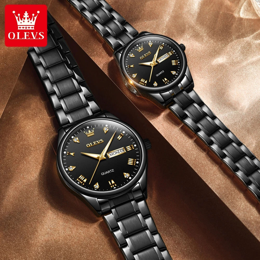 オバヒトページ Olevs Men's Watch 5563 - 40mm, Quartz Watch, 4 Colors | Olevsstore.com