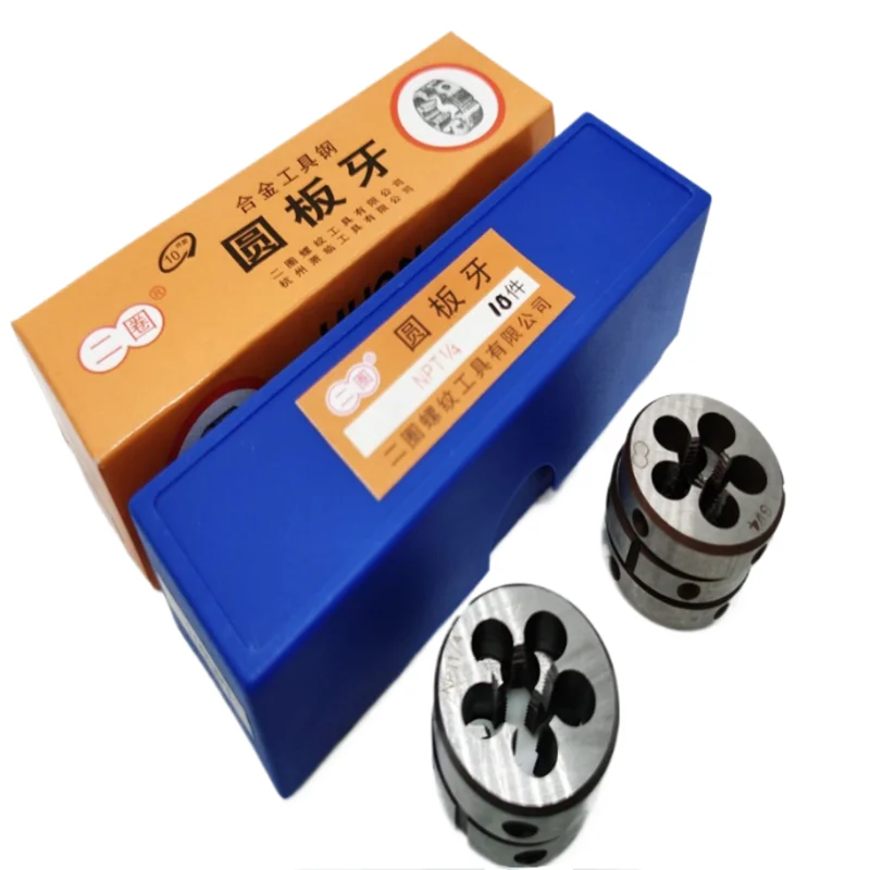 BSP BSPT 55 °   파이프 나사 다이 1/8 1/4 3/8 1/2 3/4 1인치 2인치, 수도관의 외부 나사 태핑용 공구로 사용됨