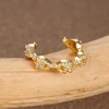1PC New Design Stainless Steel Zircon Clip Earrings For Woman Fashion No Piercing Fake Cartilage Jewelry 5