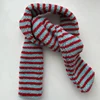 Women Colorful Lambswool Striped Scarf Y2K Cute Winter Plush Warm Necklace Japanese Couple Thickened Wrap Children's Scarf 2