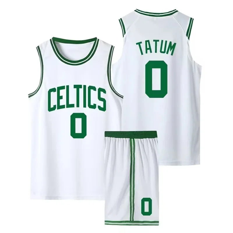Basketball Jerseys for Adults and Kids Tatum 0 Signature Basketball Jersey Set Collectible Retro Jersey basketball suit,training jersey