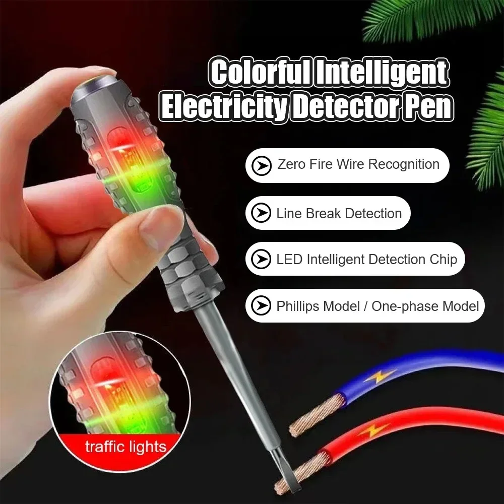 Description Picture 3 of itemIntelligent Voltage Tester Pen AC Non-contact Induction Test Pencil Voltmeter Power Detector Electrical Screwdriver Indicator