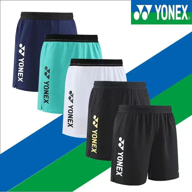 Badminton Shorts YONEX Badminton Suit Men's Bottom Shorts Breathable Quick Drying Casual Sports Shorts Running Gym Jogging Outdoor Sports