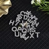 3D Letter Nail Charms Luxury Alloy Alphabet Rhinestones Nail Art Acrylic Tips Decoration Accessories 4