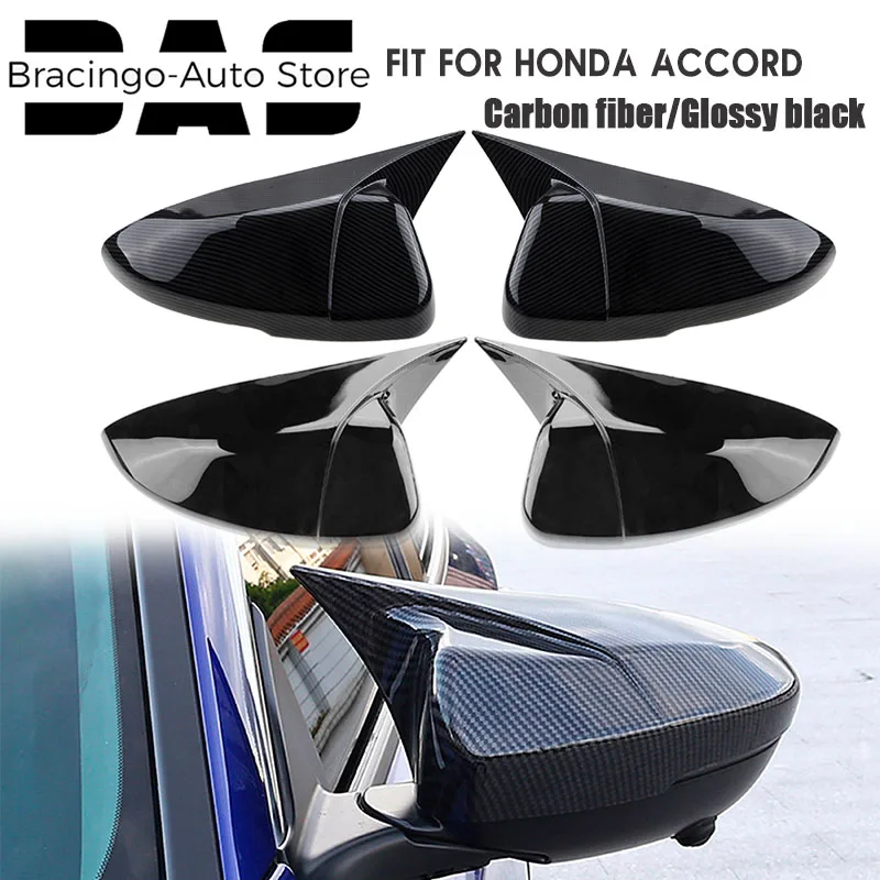 

Fit For Honda Accord 10th 2018 2019 Rearview Mirror Cover Cap Trim Side Wing Mirror Cover Car Replacement External Decor Parts