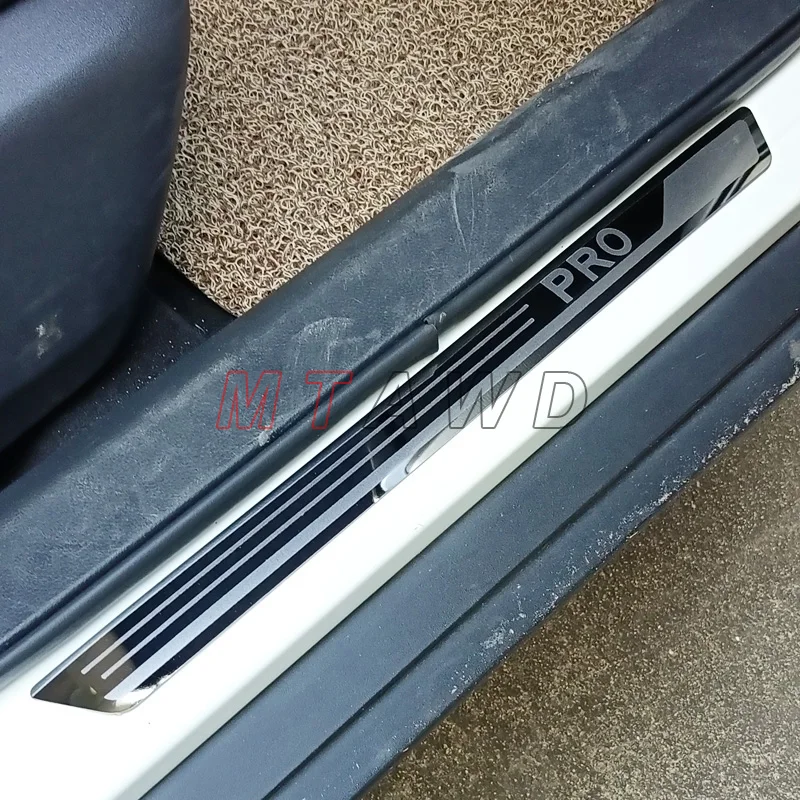 

Для Volkswagen VW Tiguan 2017-2022 аксессуар нержавеющая внешняя внутренняя Накладка на порог автомобиля защитная накладка на педаль