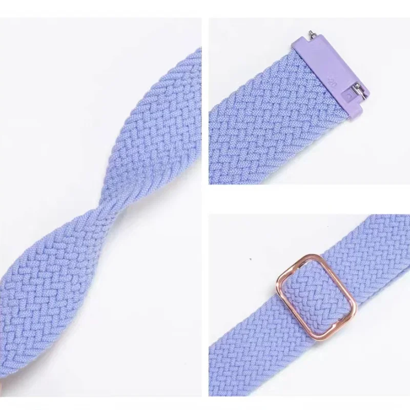 Adjustable Breathable Nylon Woven Watch Strap, 20mm/22mm