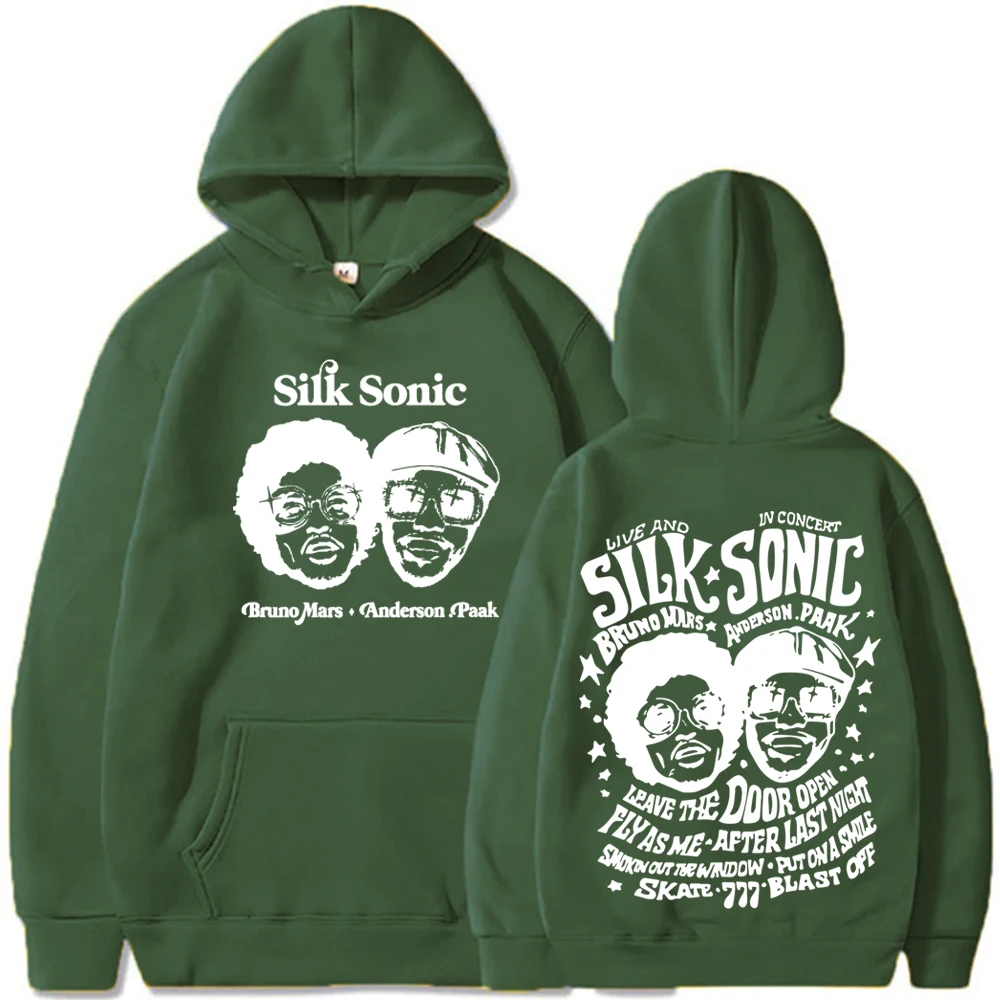 Bruno mars silk sonic スウェット 2XL Silk Sonic Hoodies Bruno Mars 24K MAGIC Hoodie Fan Gift