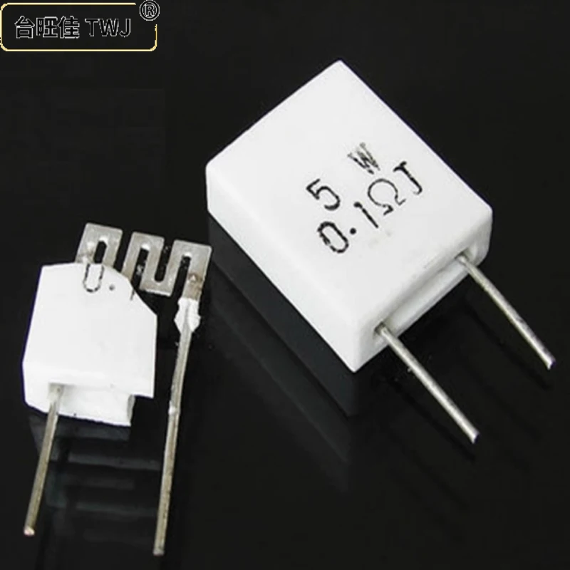 Cement Resistor 10Pcs MPR Non inductive 5W 0.01&Omega; 0.22&Omega; 0.15R 0.25R 0.068&Omega; 0.47&Omega; 0.5&Omega; 0.1&Omega;