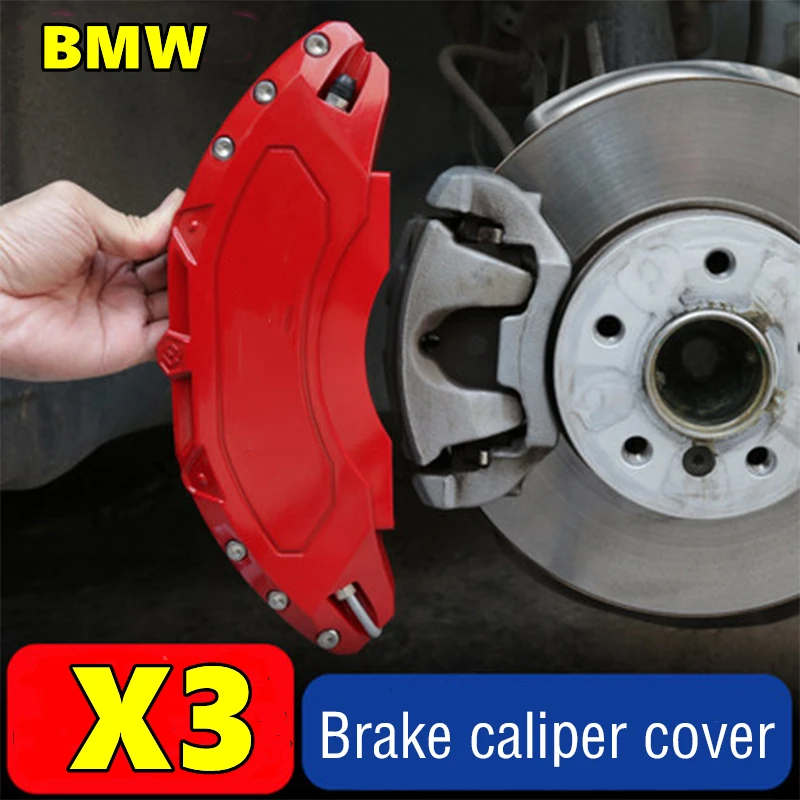 AluminumMetalCarBrakeCaliperCoverForBMWX3XDrive25i28i30iM