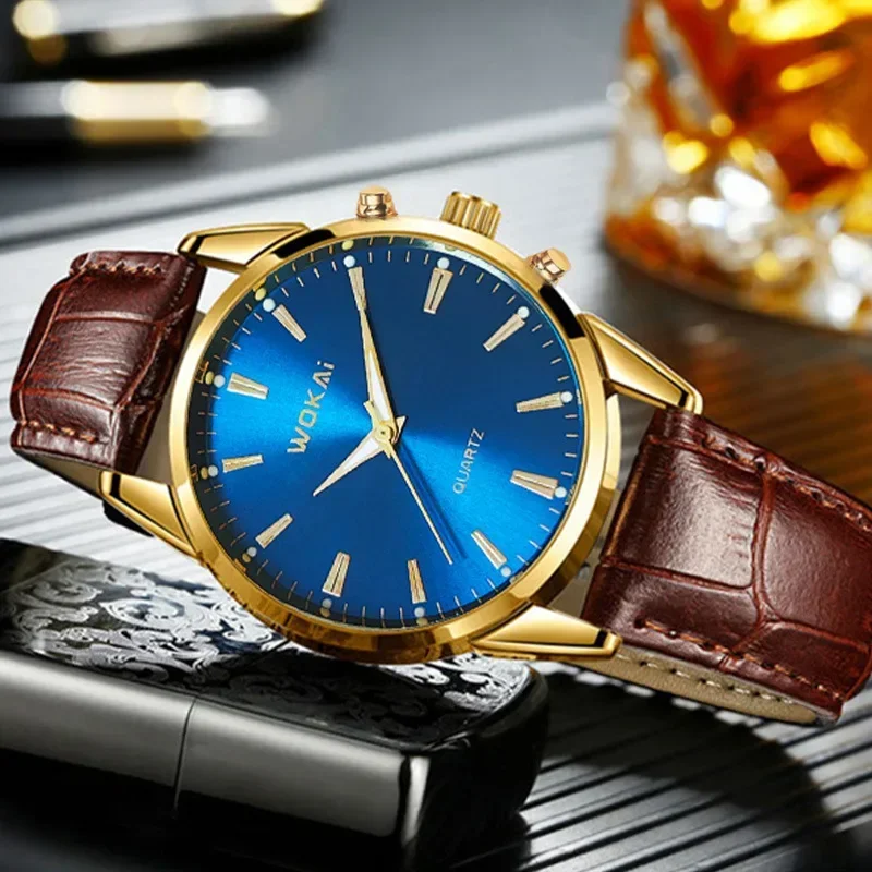 New Sentiment Watch Classic Retro Men and Women Belt Quartz Watch Relogios Masculino Montre Homme Watches for Men