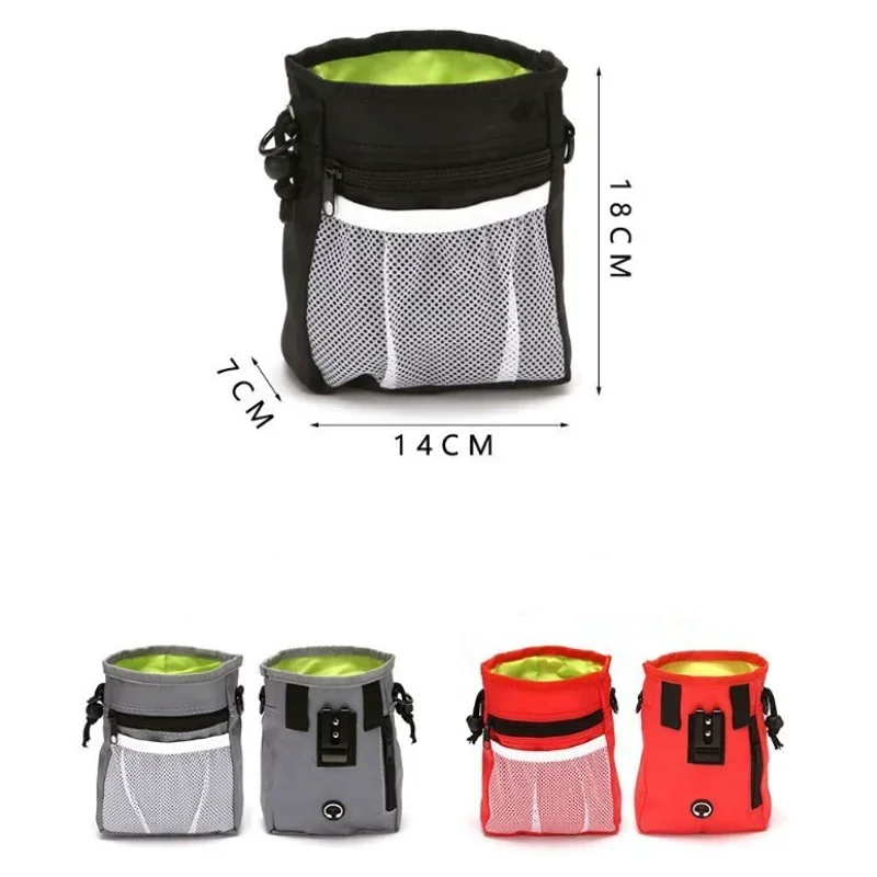 1PC Pet Dog Training Waist Bag Treat Snack Bait Pet Puppy Feed Pocket Pouch Obedience Agility Pouch Food Waist Bag Dog Treat Bag Dog Training Supplies