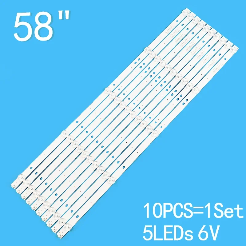 LED Backlight strip for E58DM1200 CELED58419B7 TVLED584K01 K58DLJ10US K58DLJ10VS JS-D-JP58DM-051EC(81225) E58DM1000/3030-5S1P led backlight strip for 28l17 js d jp2820 051ec 28hr330m05a0 v3 4c lb2805 hq1 lvw280csot ld2rb1u04d k r 25848 03425